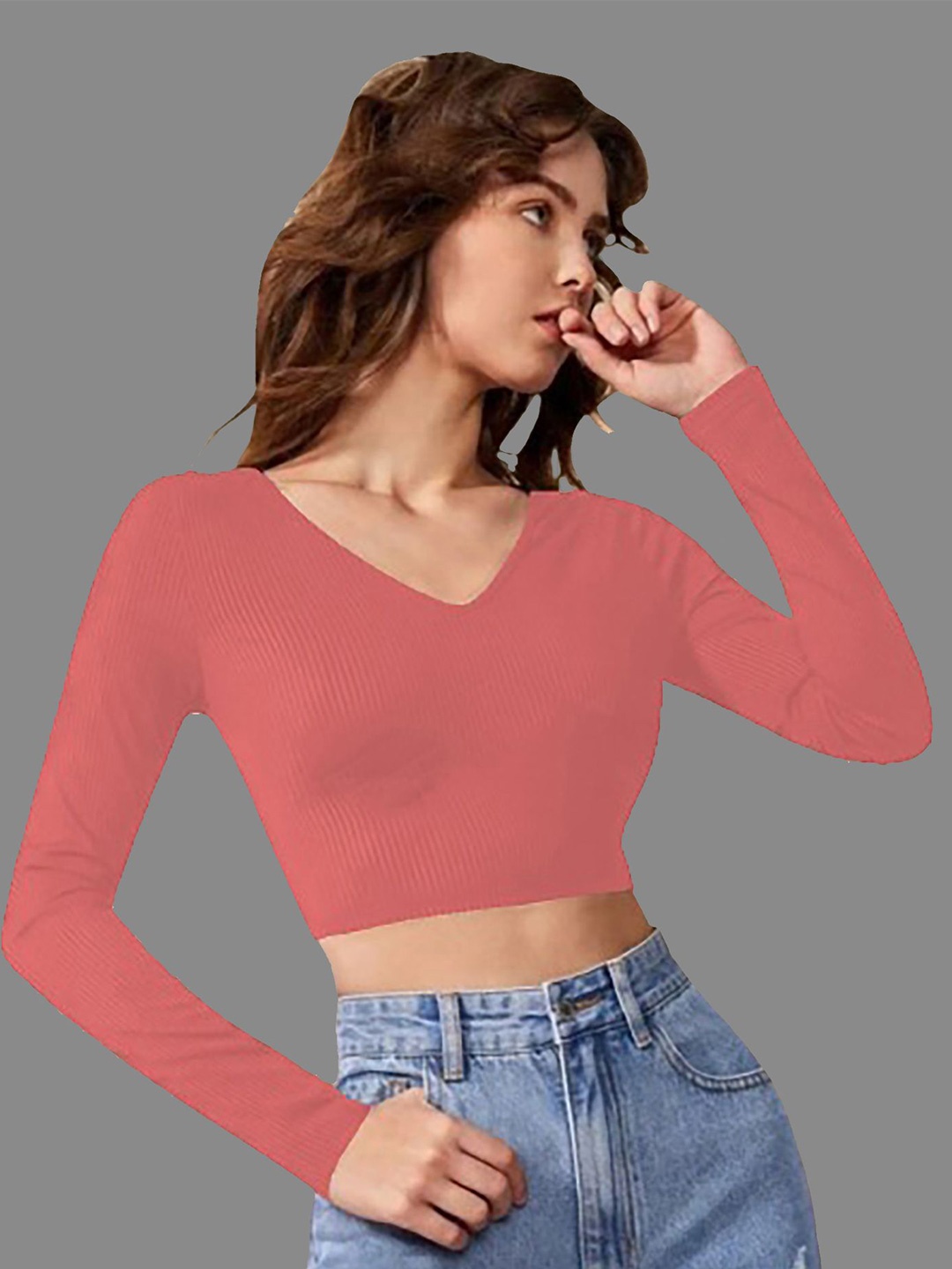 

Dream Beauty Fashion Crop Top, Peach