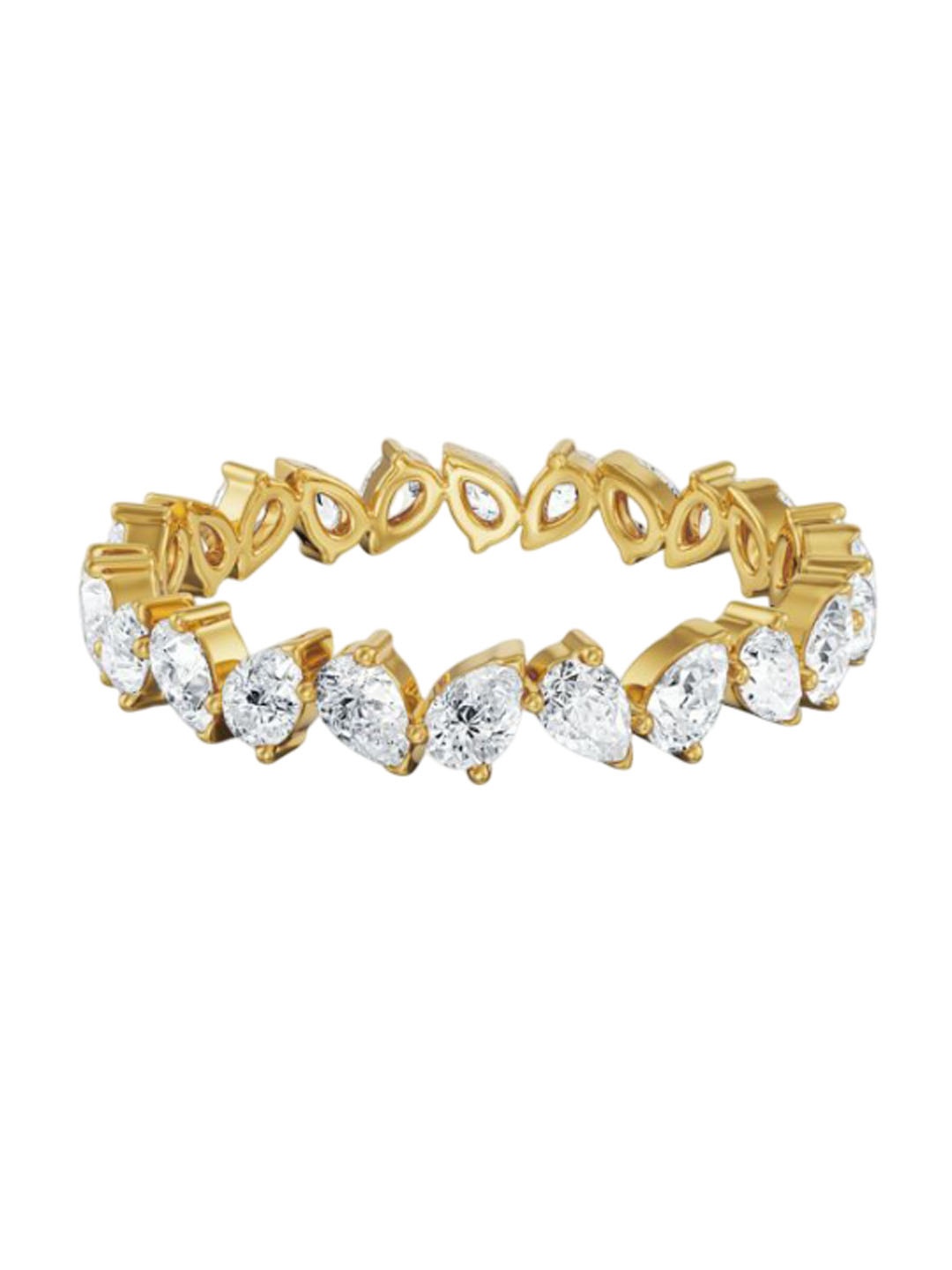 

Emori Pear Diamond Band, Yellow