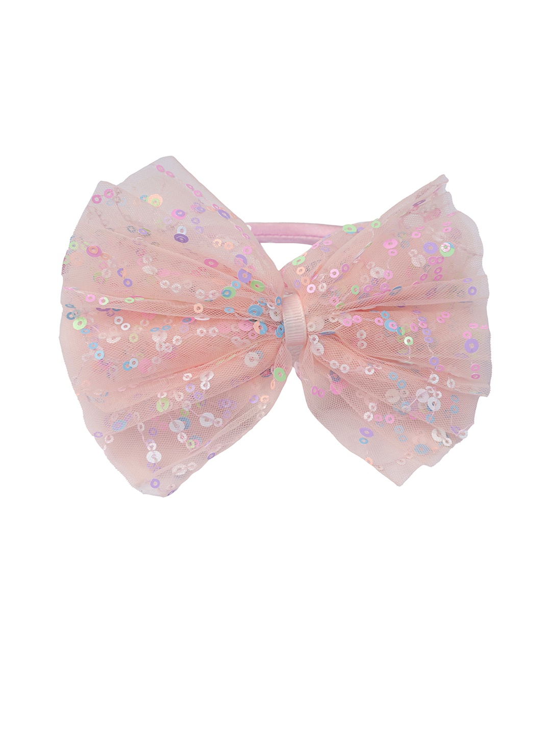 

Aye Candy Sequins Side Bow Hairband, Peach