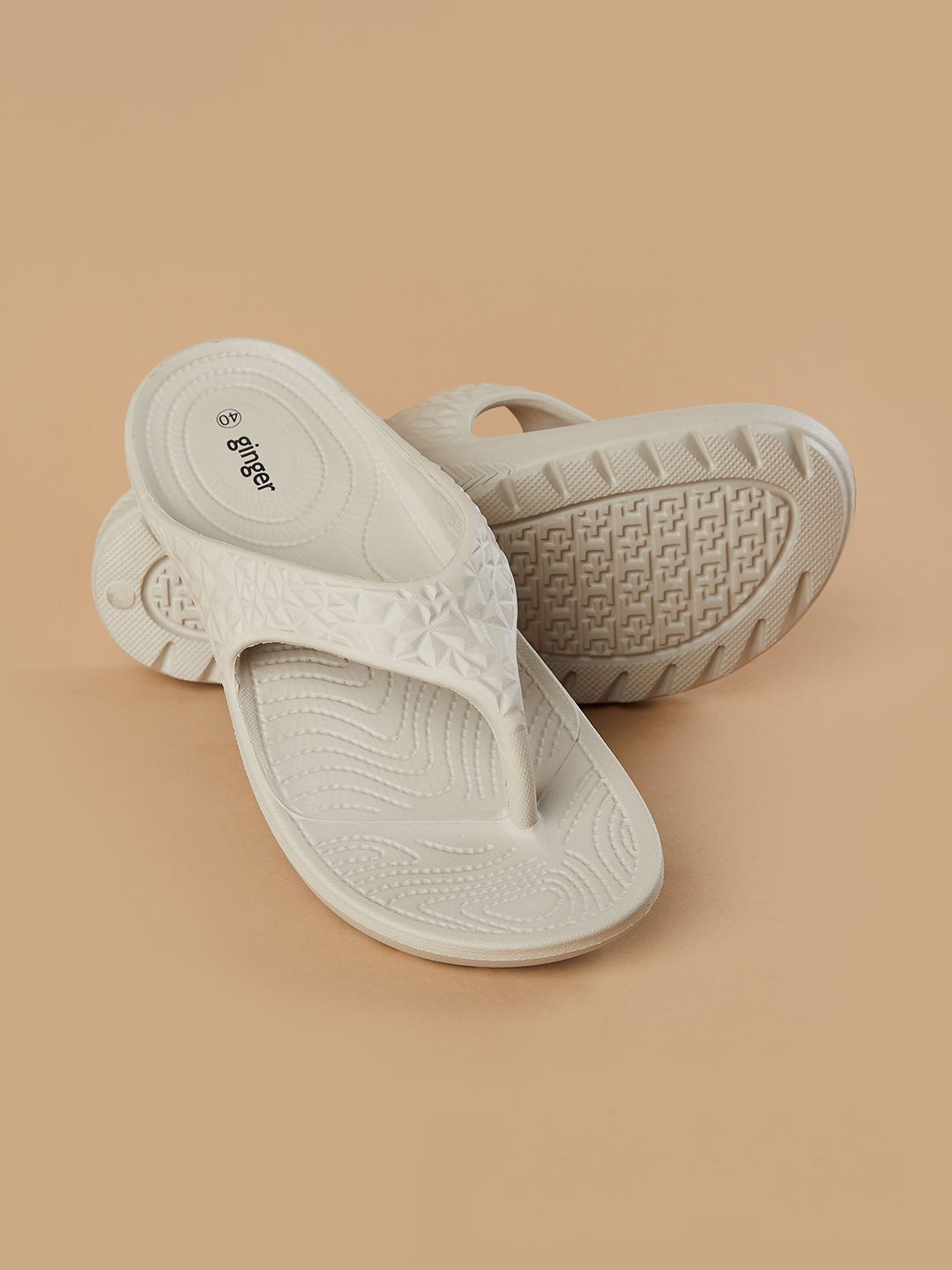 

Ginger by Lifestyle Women Thong Flip-Flops, Beige