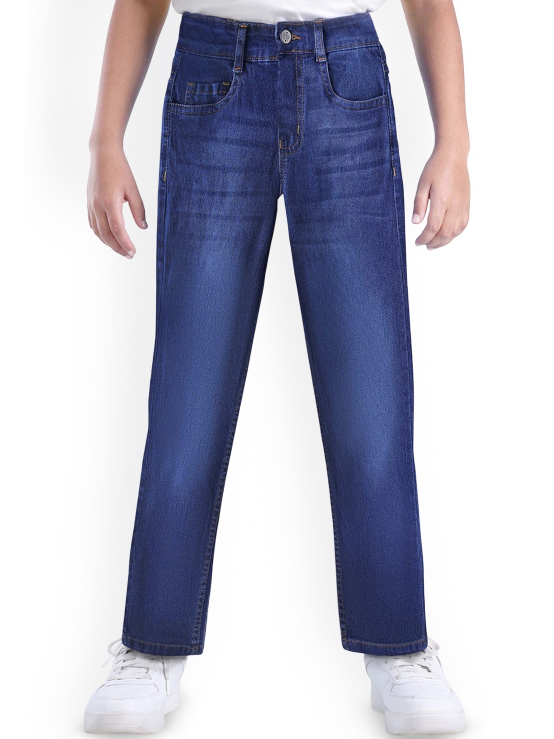 

ARIAS By LARA DUTTA Boys Cotton Low Distress Light Fade Jeans, Blue