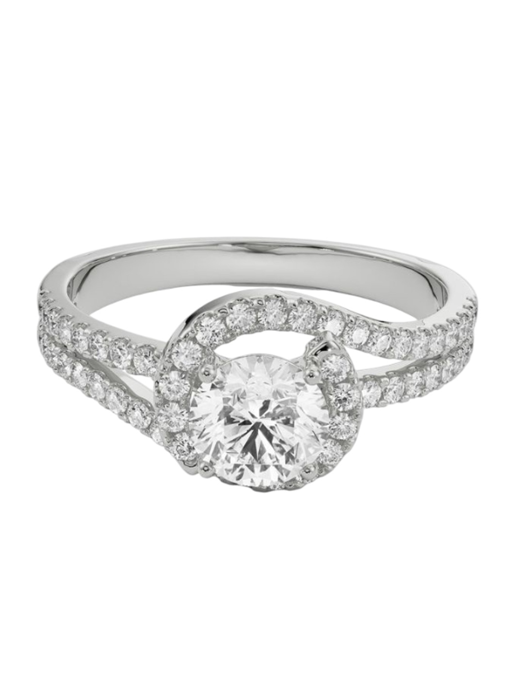 

Emori Twisted Engagement Ring, White