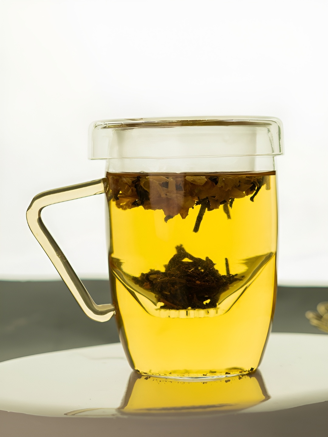 

Aura Transparent 2 Pieces Tea Mugs With Infuser 350 ml