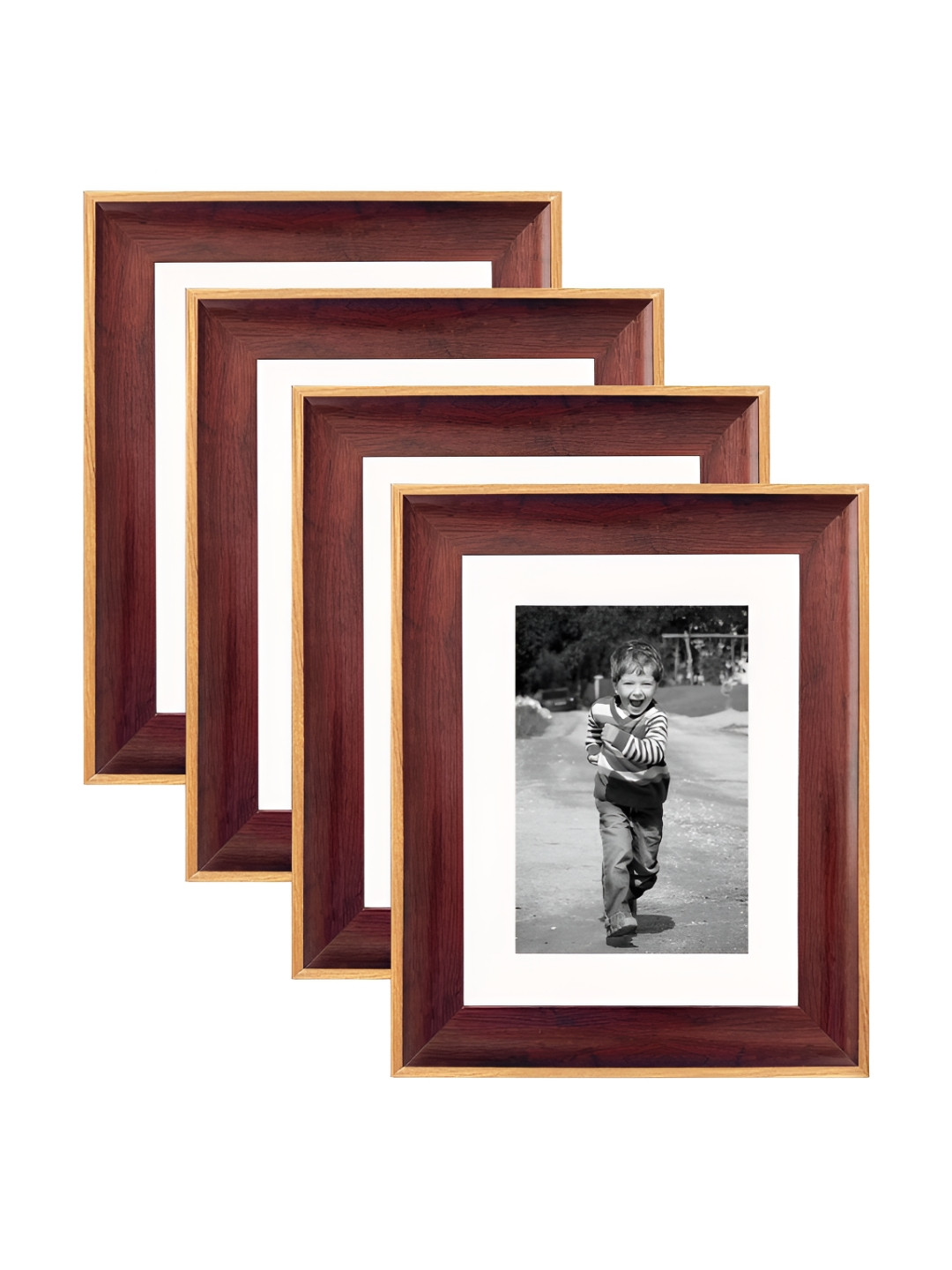 

Art Street Brown & Gold-Toned 2 to 4 Pieces Wood Wall Photo Frames