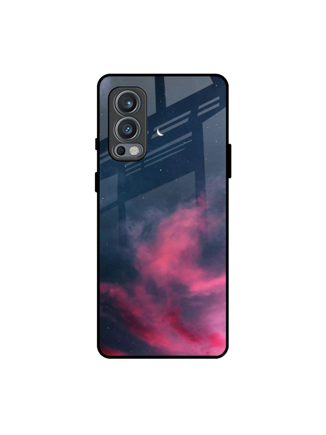 

QRIOH Moon Night Printed Oneplus Nord 2 Back Case, Blue