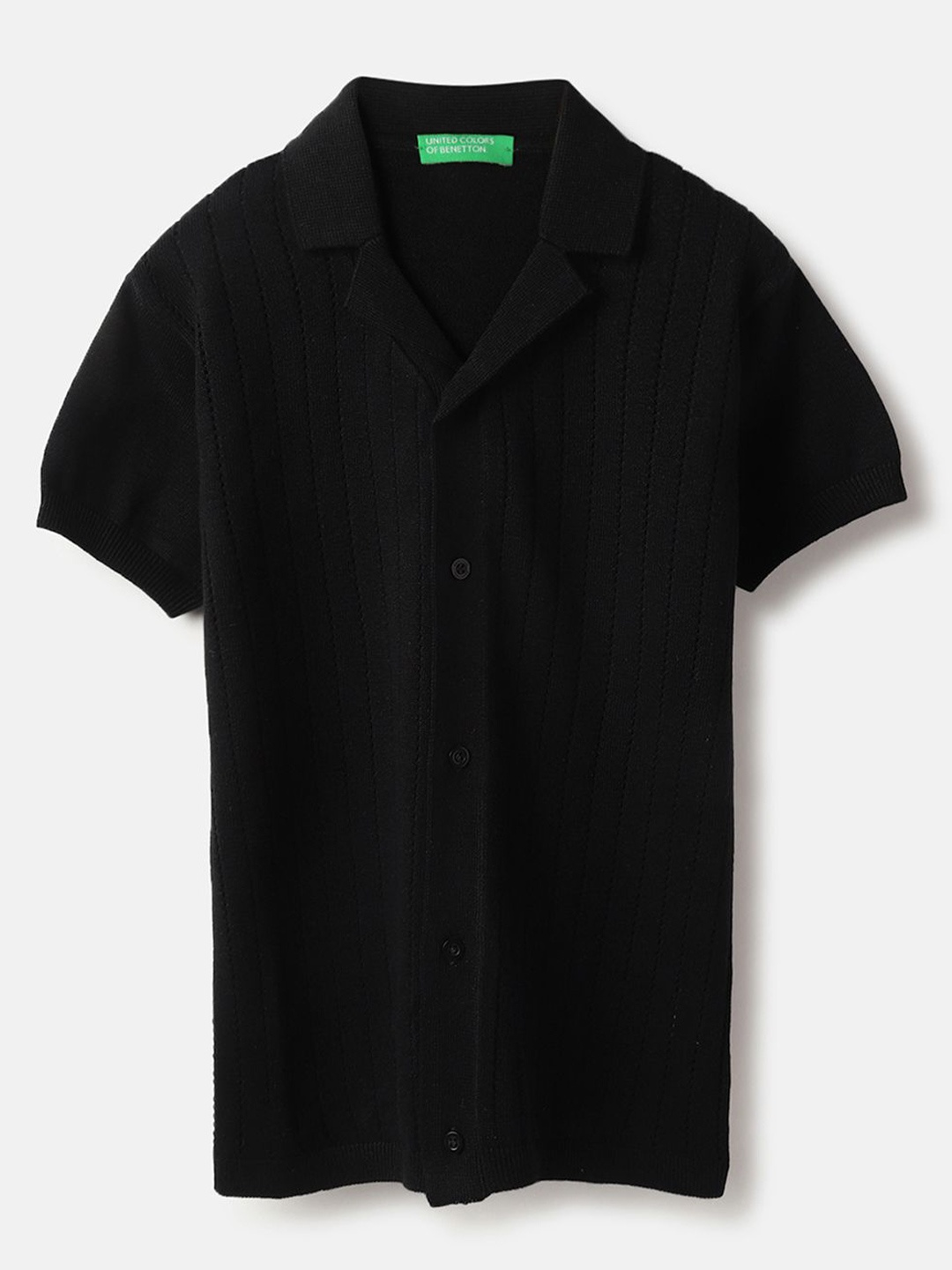 

United Colors of Benetton Boys Opaque Casual Shirt, Black