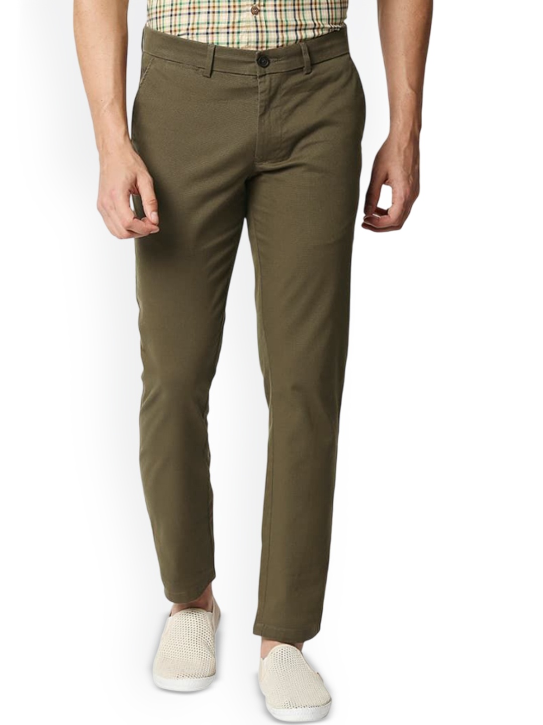 

Basics Men Comfort Trousers, Brown