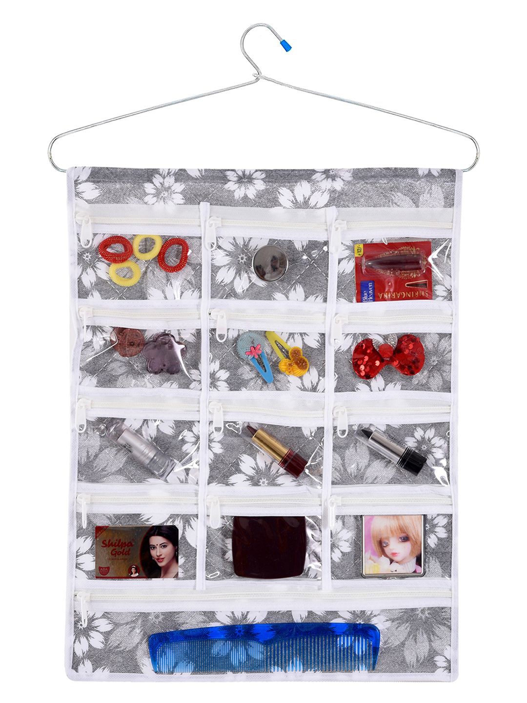 

Kuber Industries Grey & White Regular Jewellery Organiser