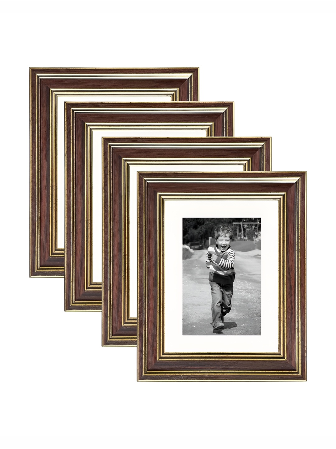 

Art Street Brown & White 2 to 4 Pieces Wood Wall Photo Frames