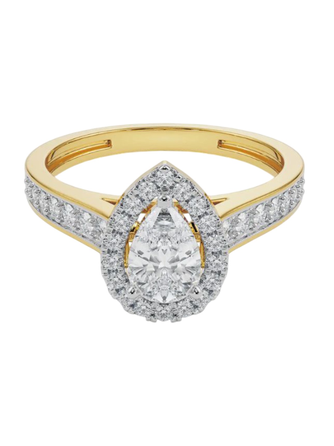 

Emori Perky Pear Diamond Ring, Yellow
