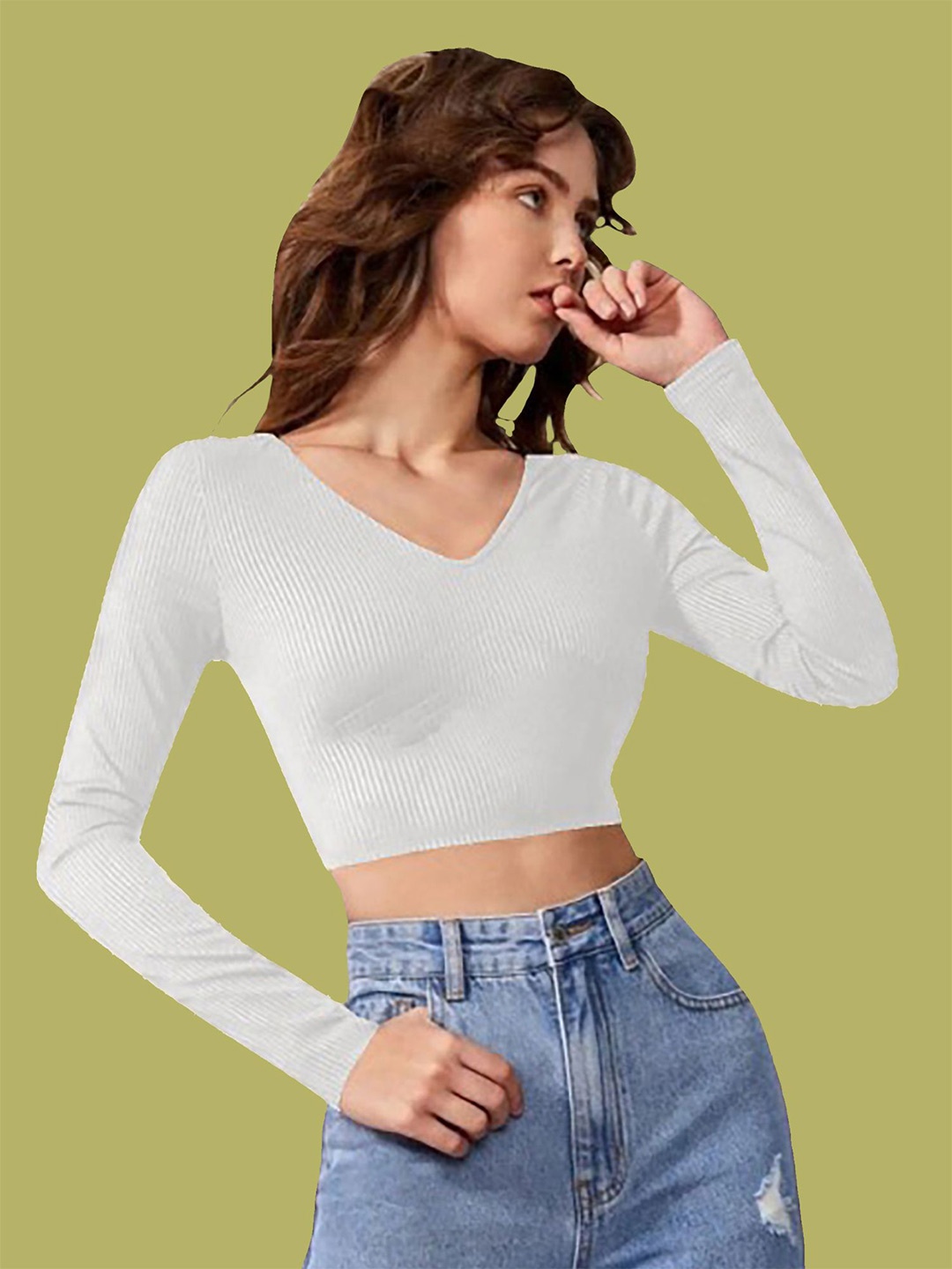 

Dream Beauty Fashion Crop Top, White