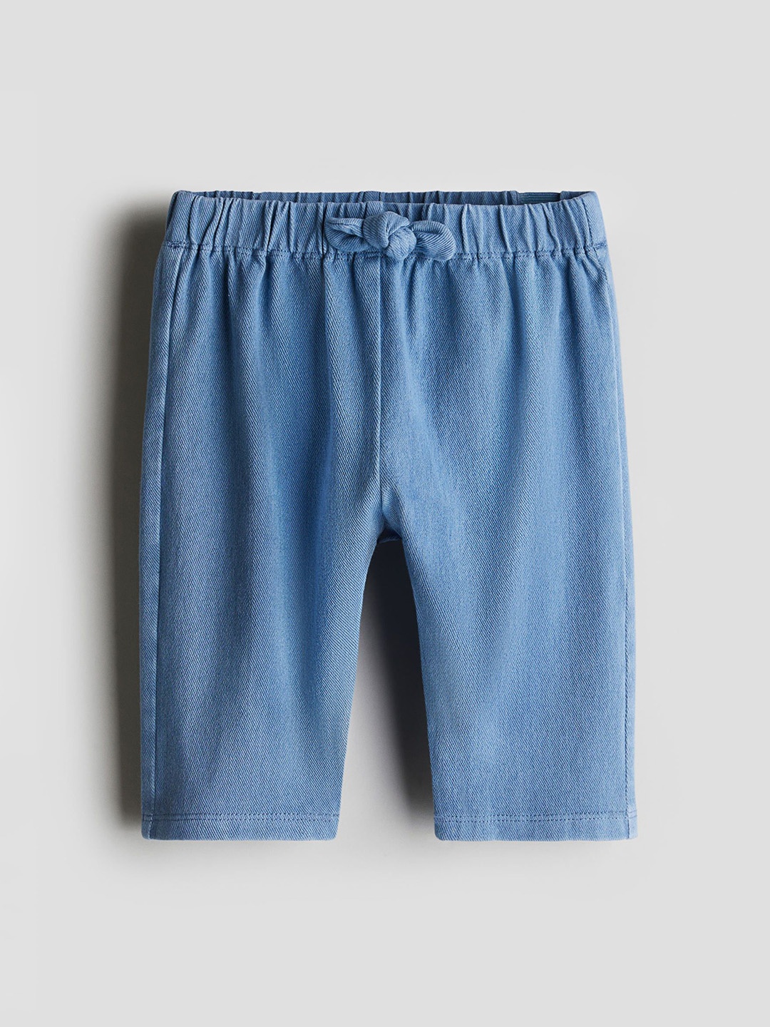 

H&M Denim-Look Trousers, Blue
