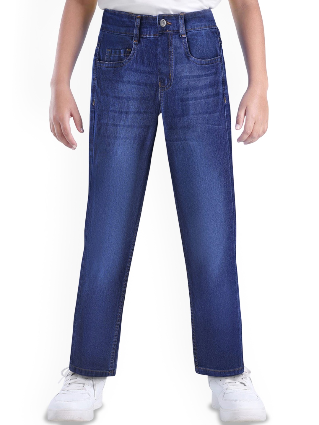 

ARIAS By LARA DUTTA Boys Regular Fit Light Fade Cotton Jeans, Navy blue