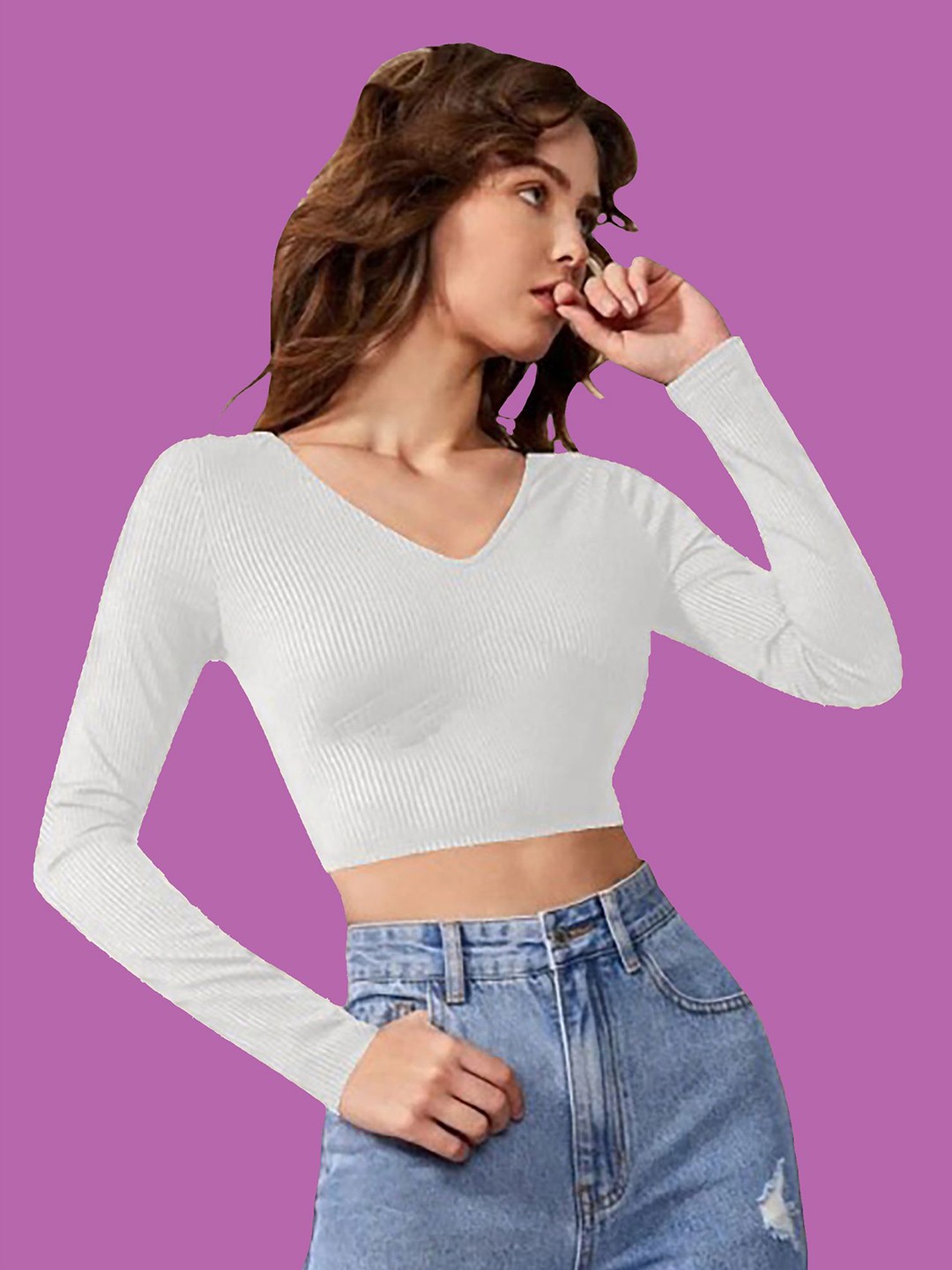 

Dream Beauty Fashion Crop Top, White
