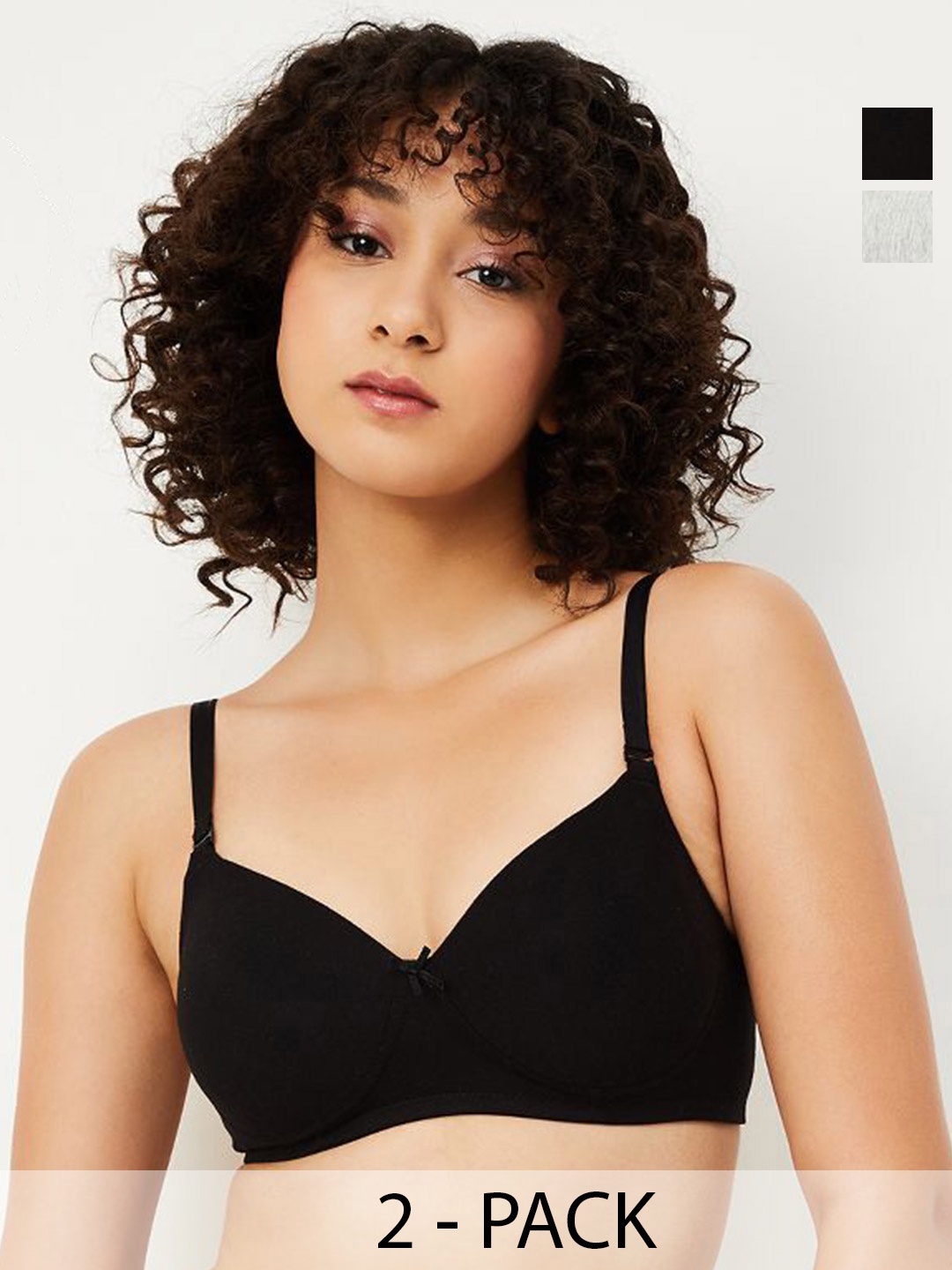 

max Bra Full Coverage Lightly Padded, Black