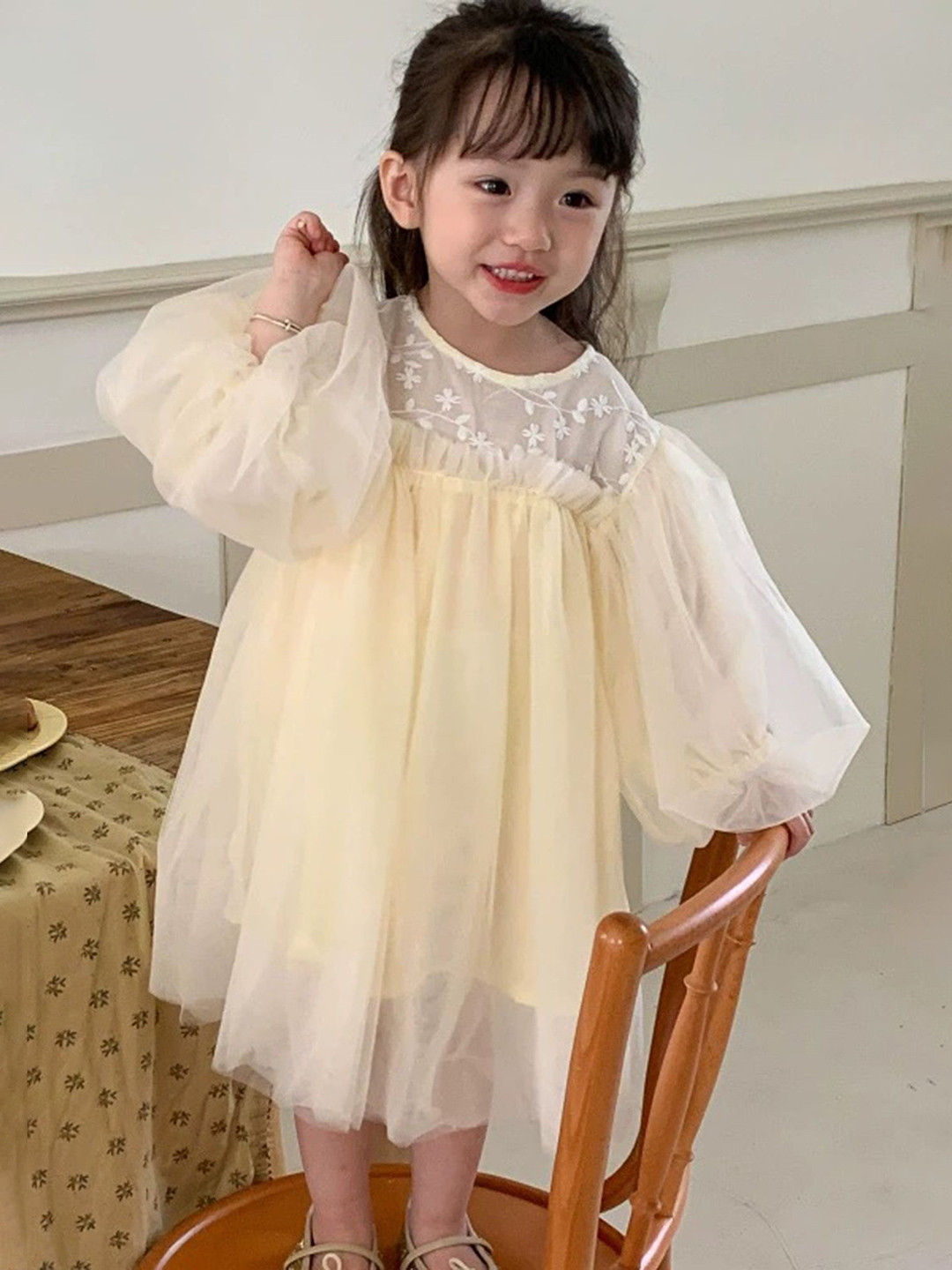 

LULU & SKY A-Line Dress, Beige