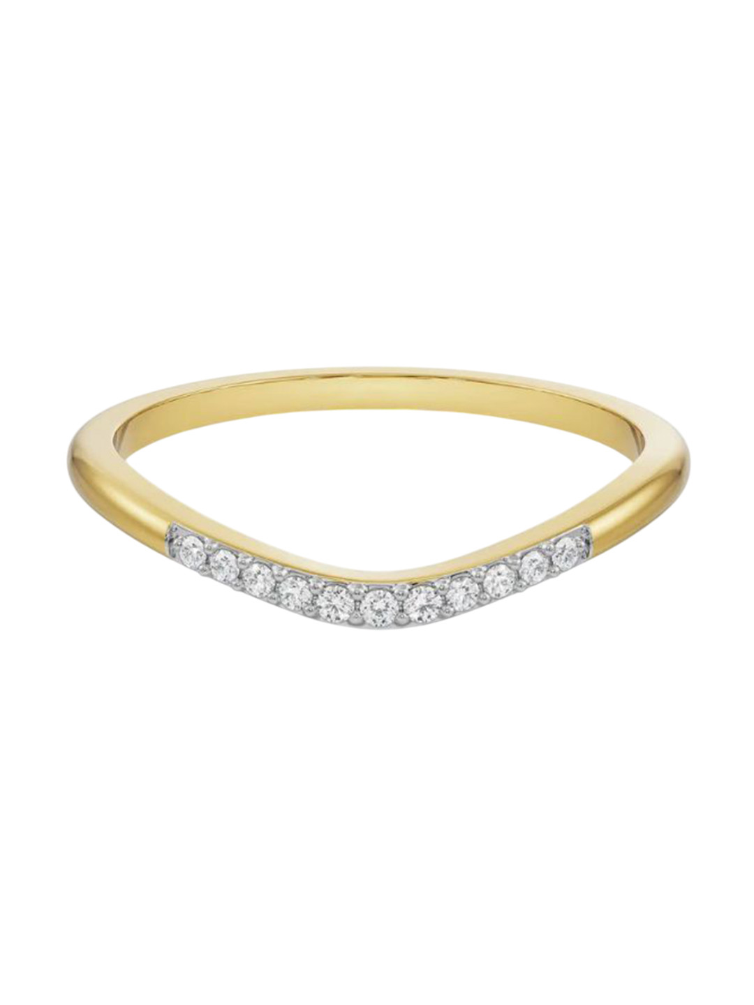 

Emori Wavy Katy Diamond Band, Yellow