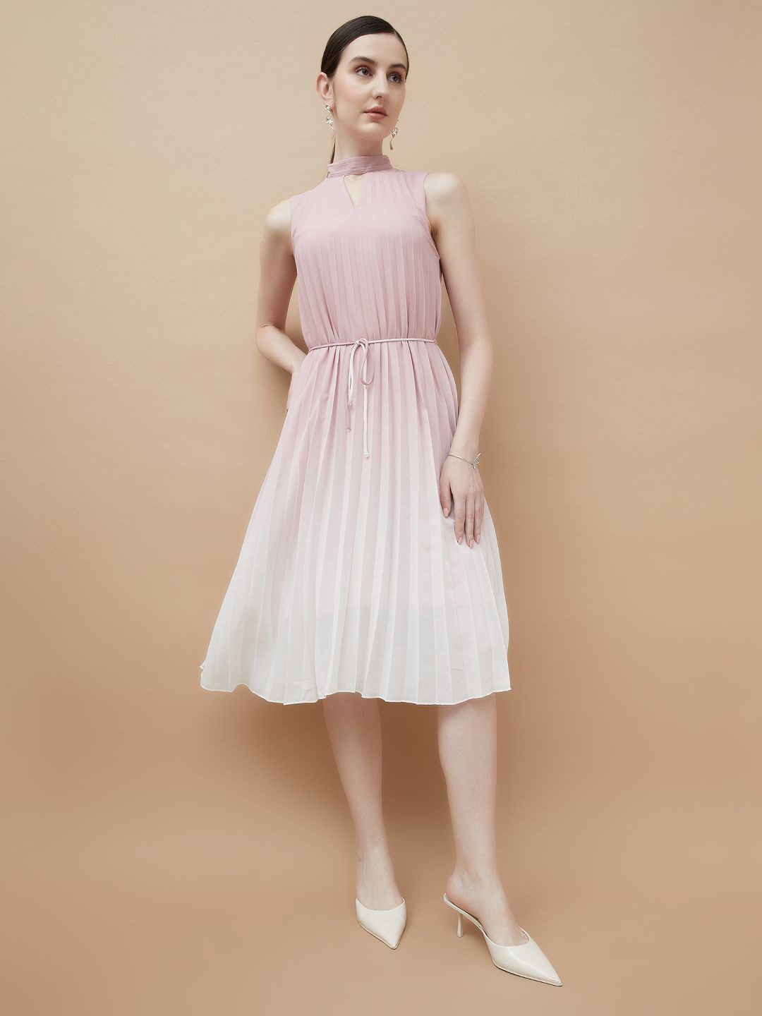 

CODE by Lifestyle Women Ombre Dyed Fit & Flare Midi Dress, Pink