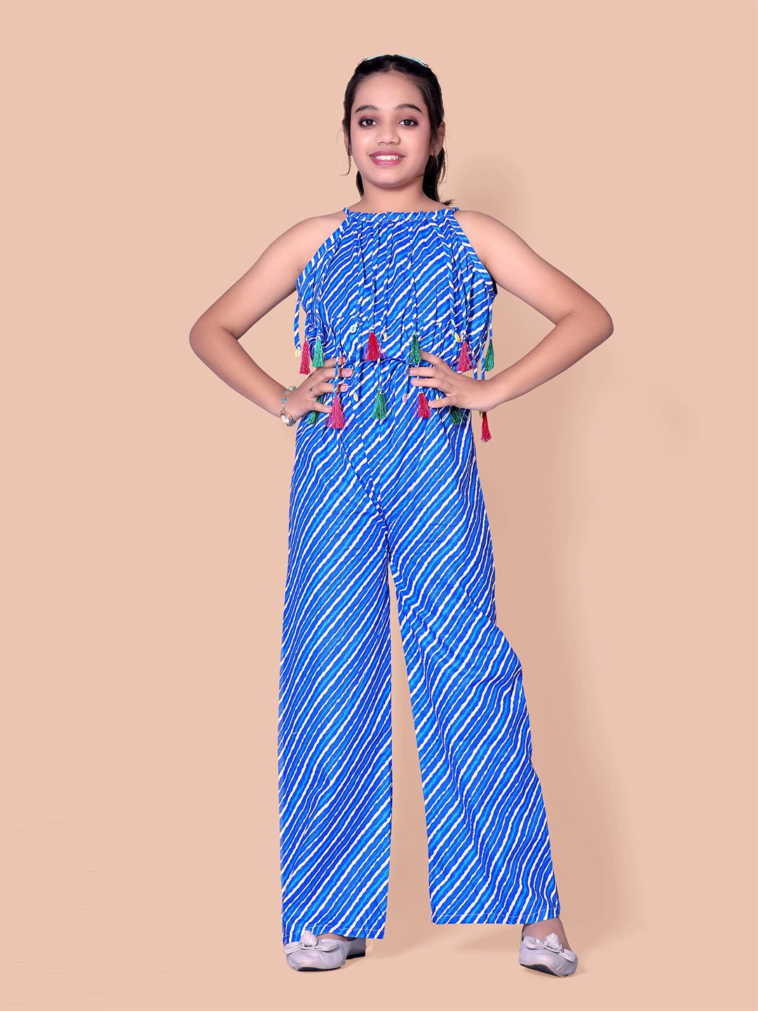 

Fabangel Girls Basic Jumpsuit, Blue