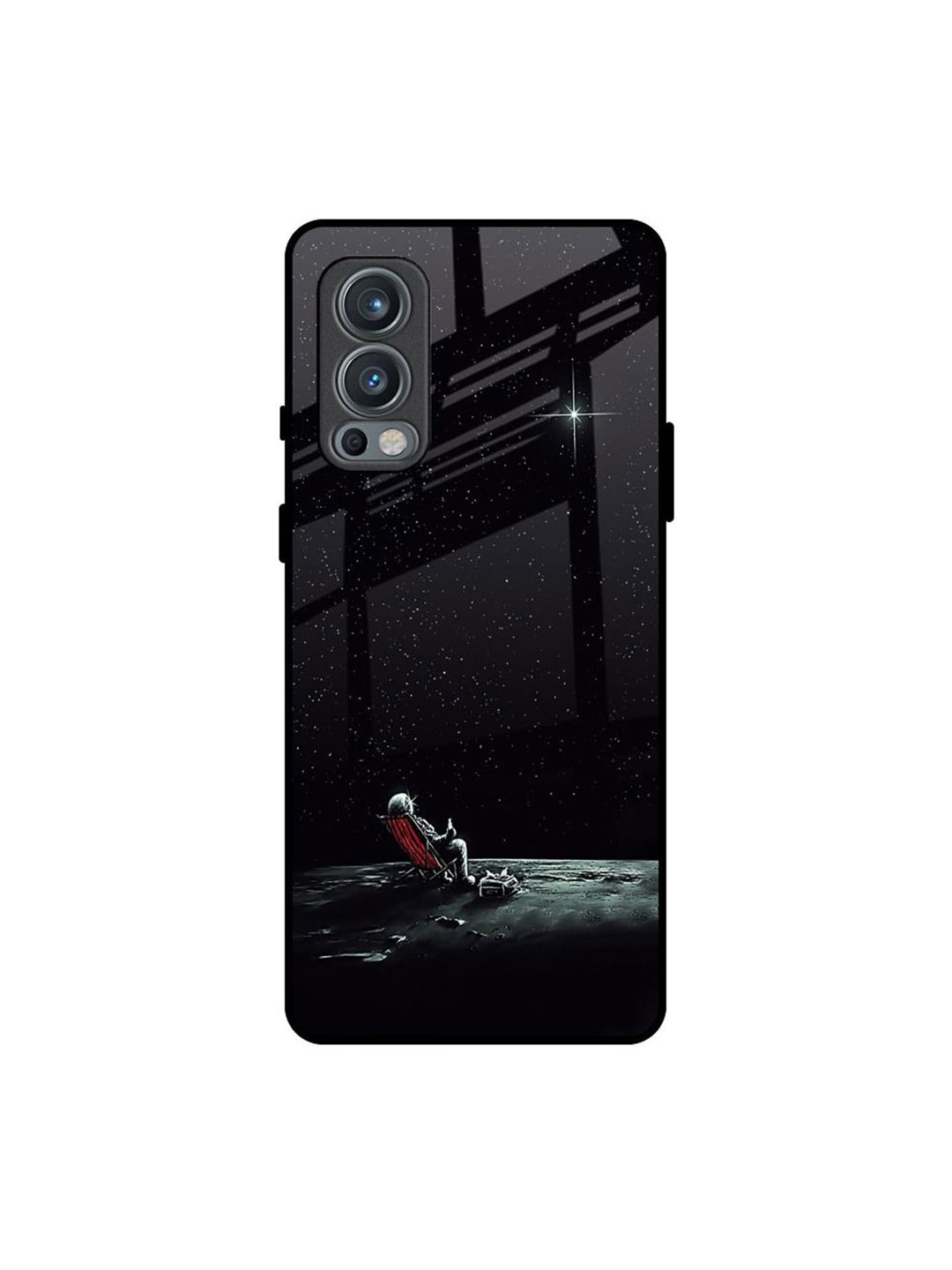 

QRIOH Relaxation Mode On Printed Oneplus Nord 2 Back Case, Black