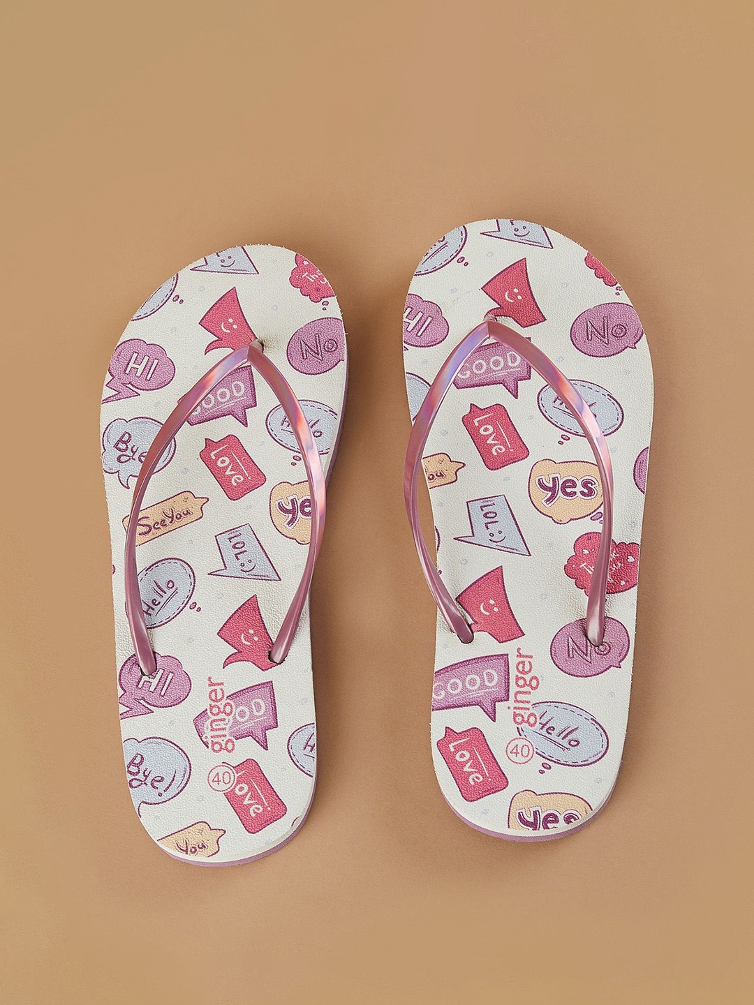 

Ginger by Lifestyle Women Thong Flip-Flops, Pink