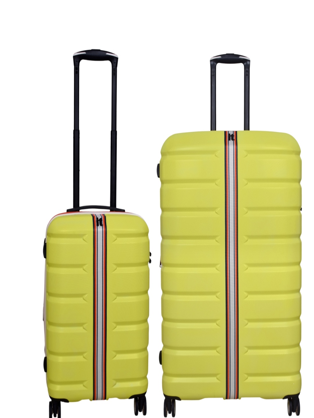 

IT luggage Set Of 2 Intertide Textured Hard-Sided Large & Cabin Trolley Bags, Green