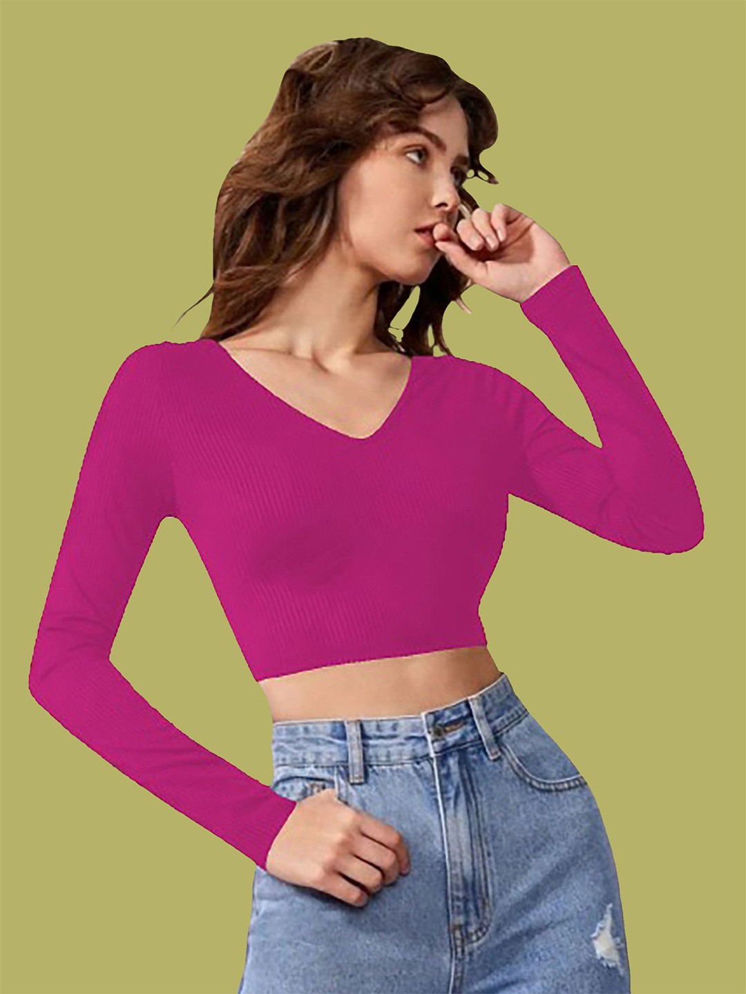 

Dream Beauty Fashion Crop Top, Pink
