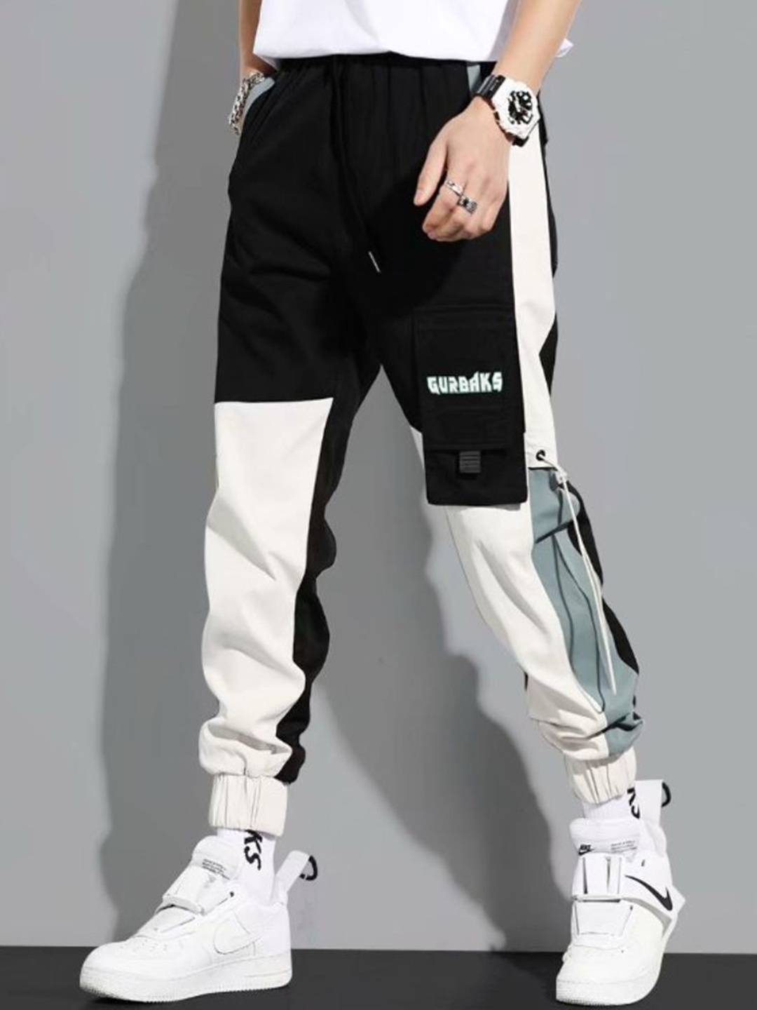

StyleCast Men Joggers Trousers, Black
