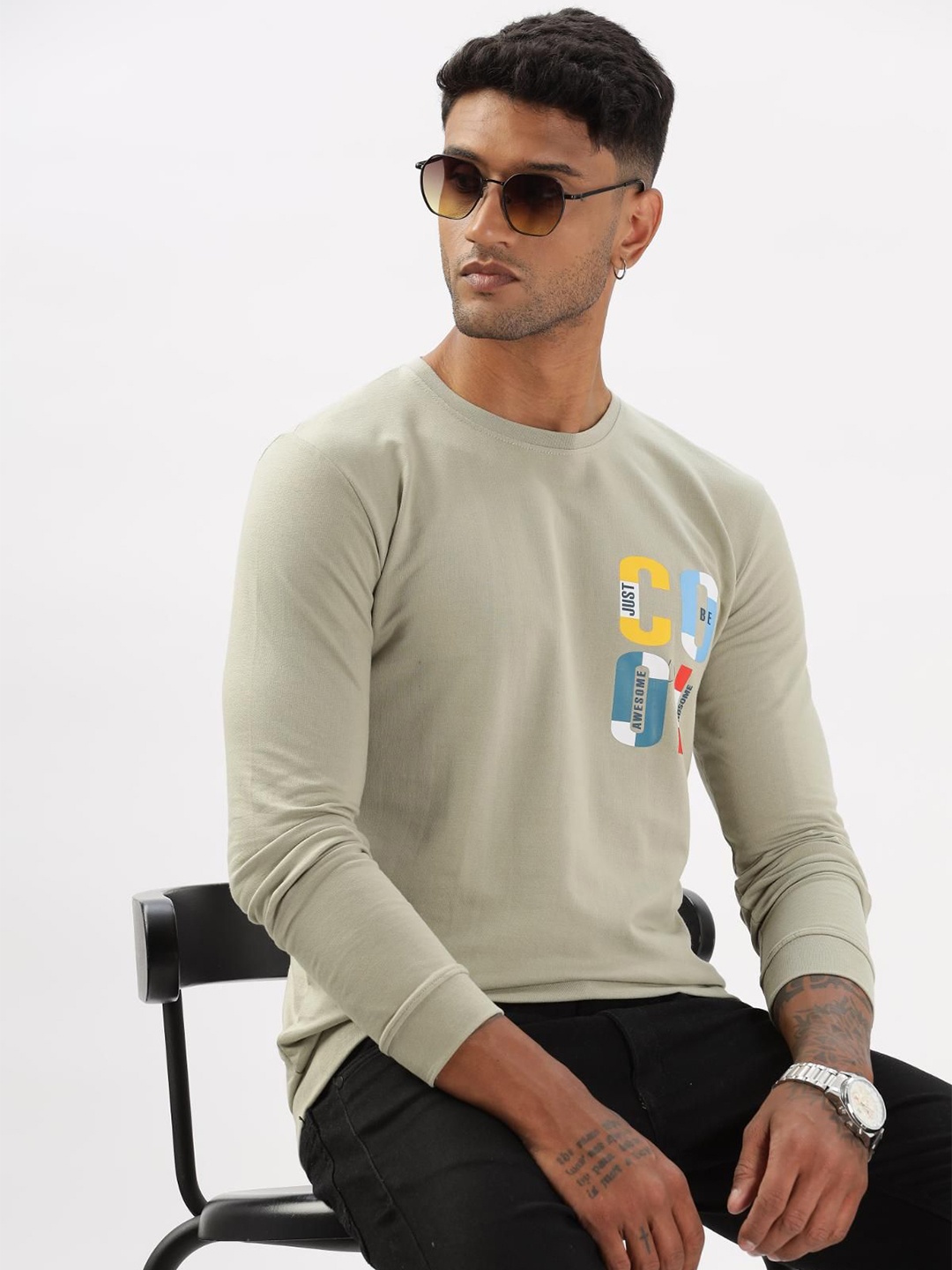 

COLOR HUNT Men Sweatshirt, Green