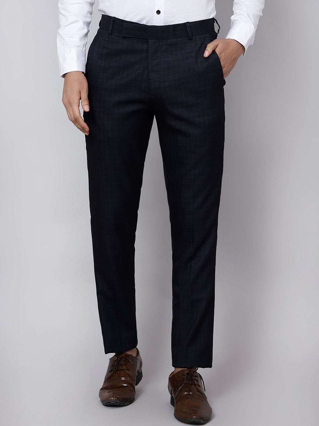 

MENTOOS Men Relaxed Trousers, Blue