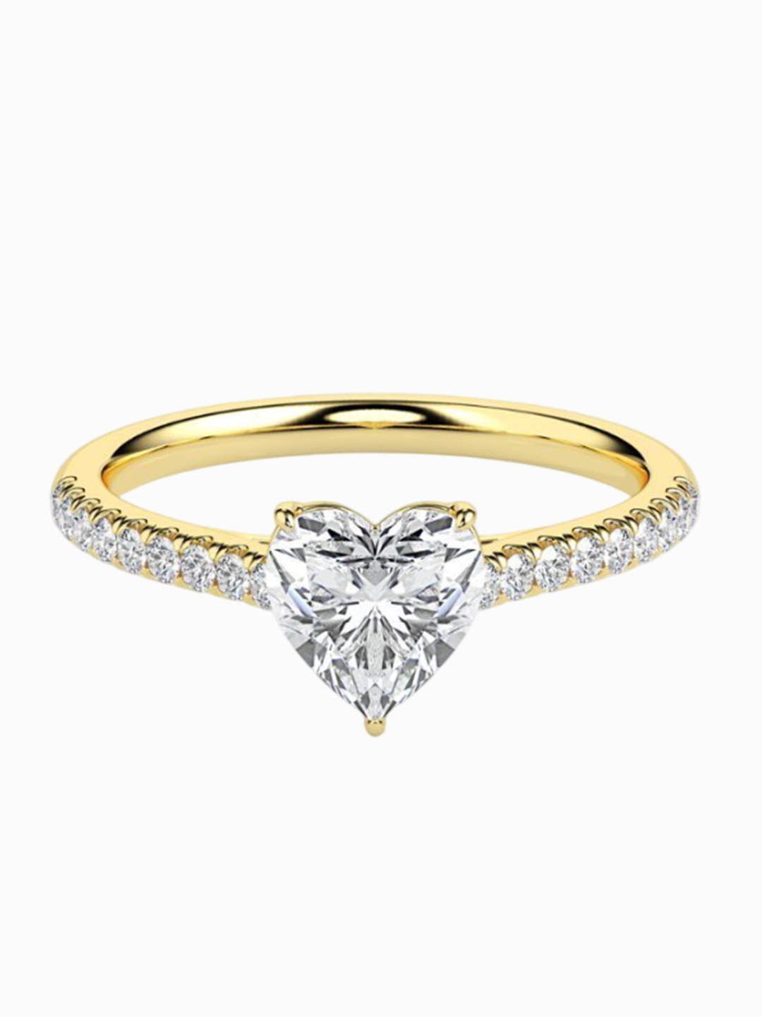 

Emori Heartfelt Solitaire Diamond Ring, Yellow