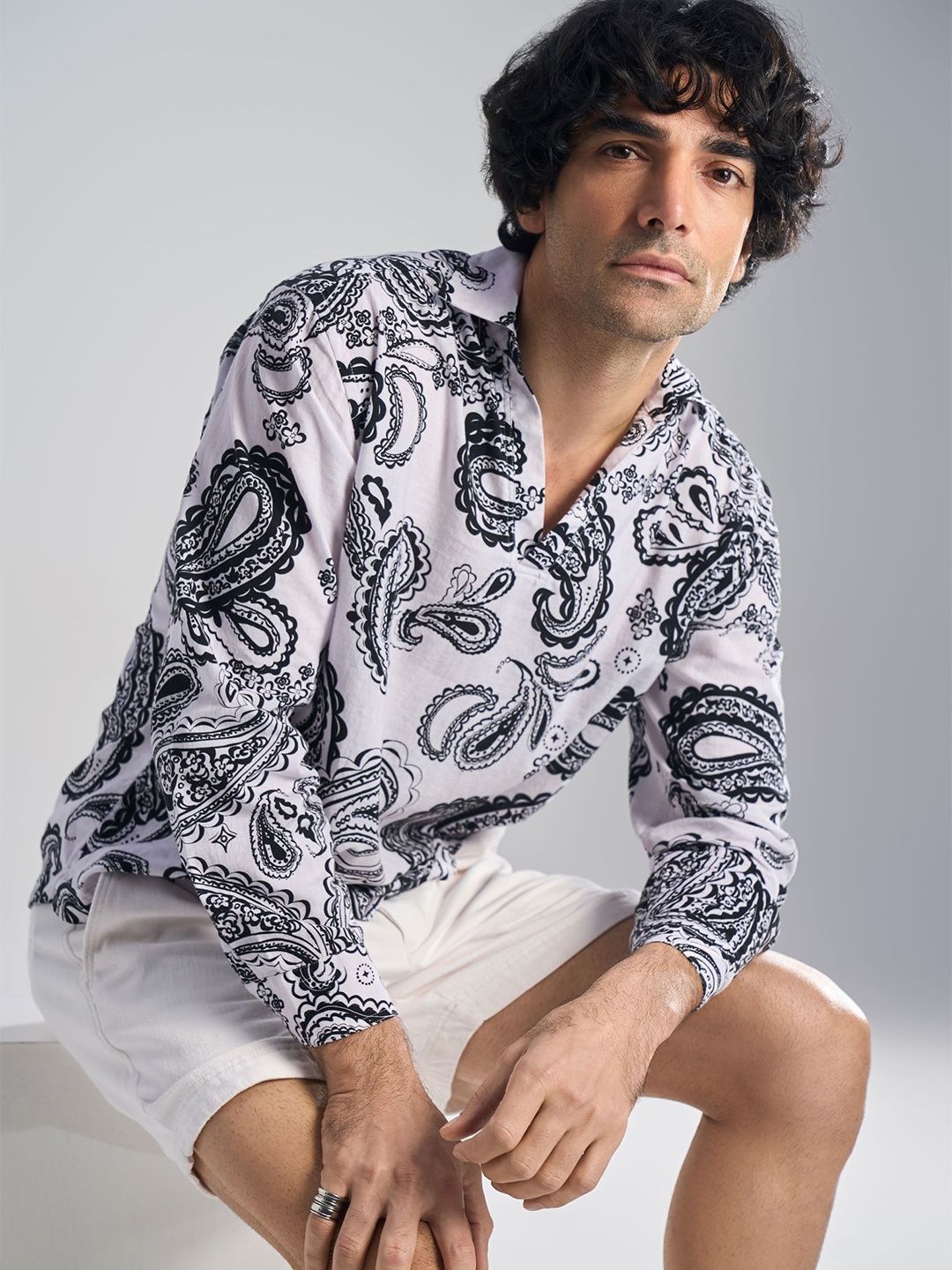 

Terra Luna Men Opaque Printed Casual Shirt, Multi