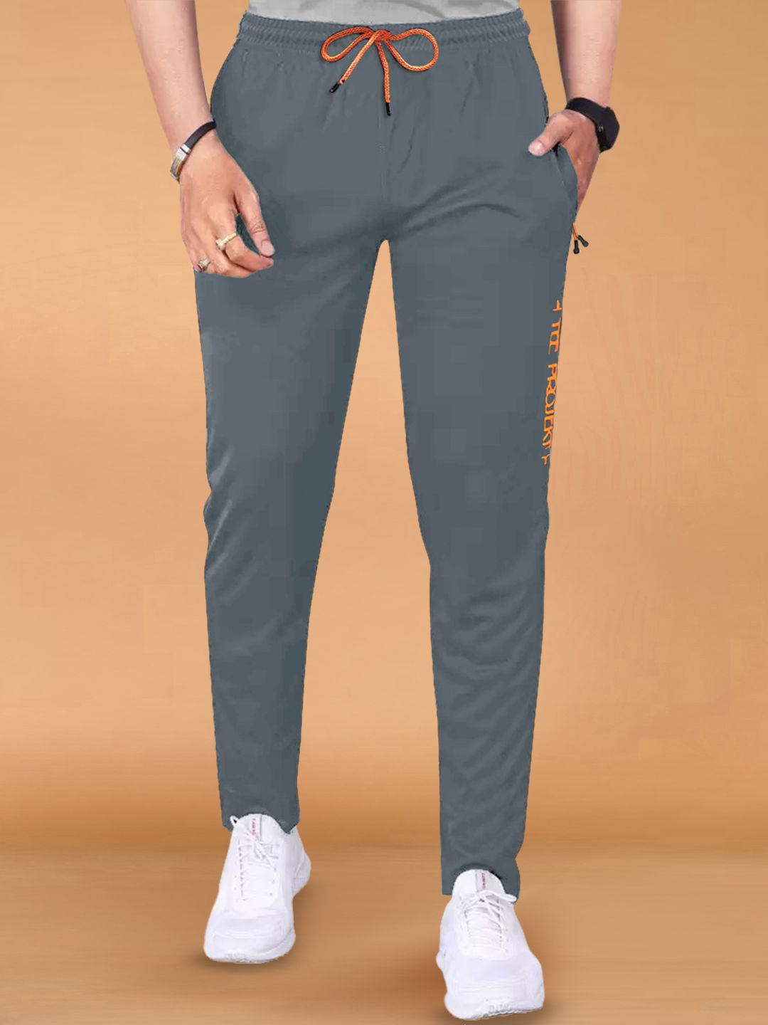

Moda Rapido Men Mid Rise Track Pants, Grey