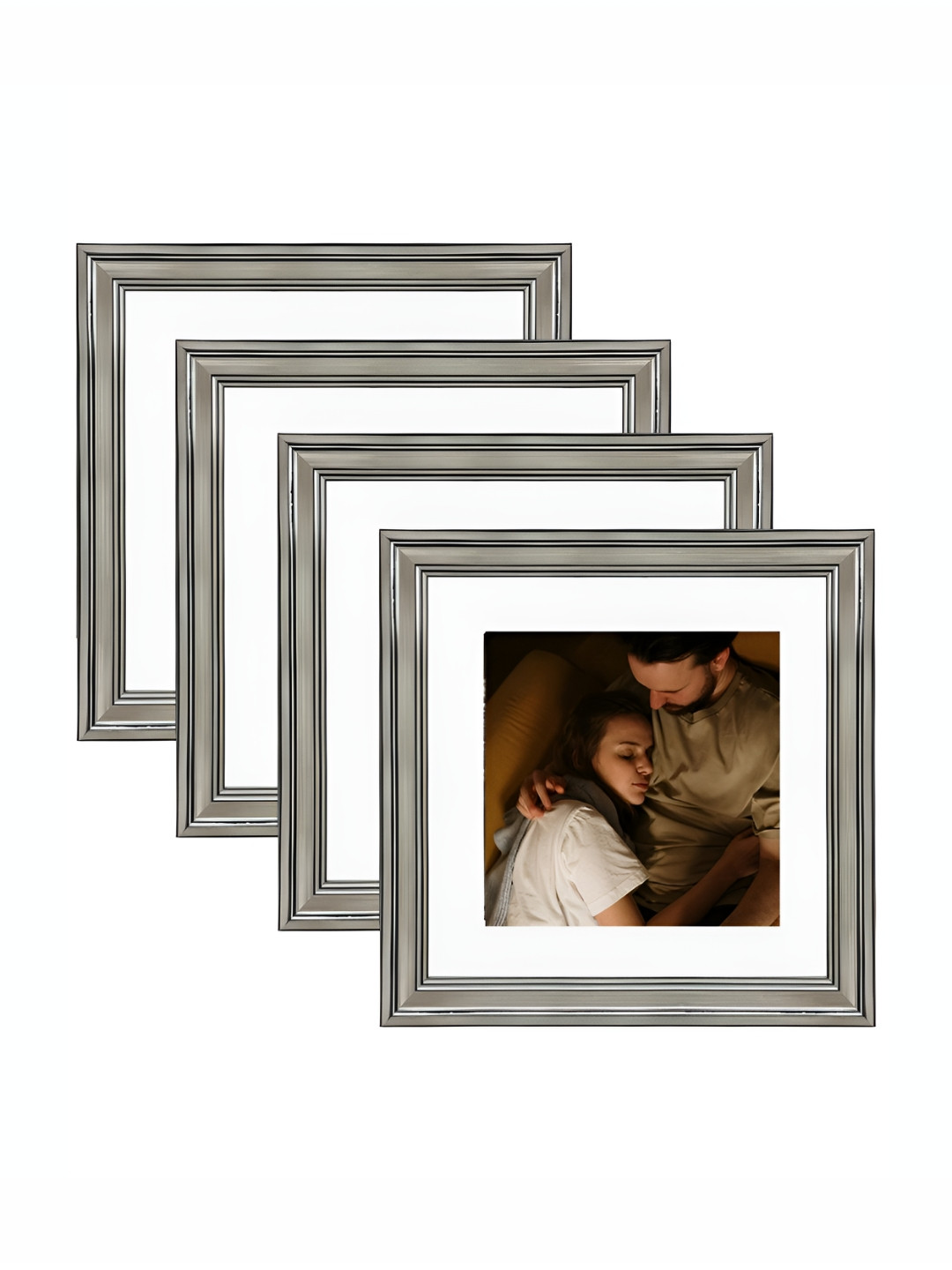 

Art Street Silver-Toned & White 2 to 4 Pieces Wood Wall Photo Frames