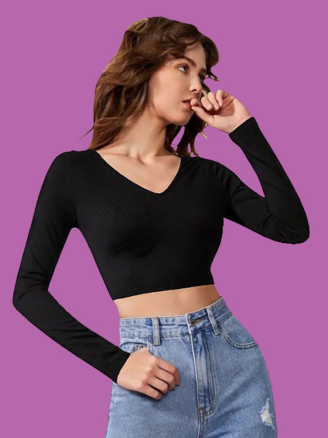 

Dream Beauty Fashion Crop Top, Black