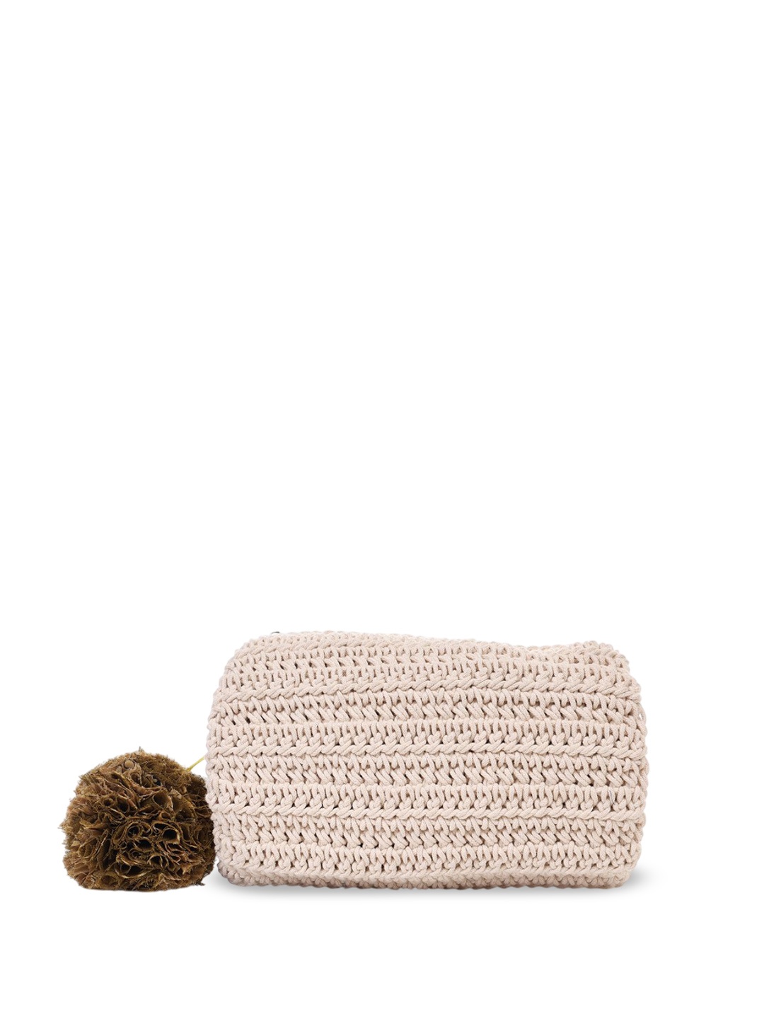 

ITIHASIKALA Structured Hobo Bag, Off white