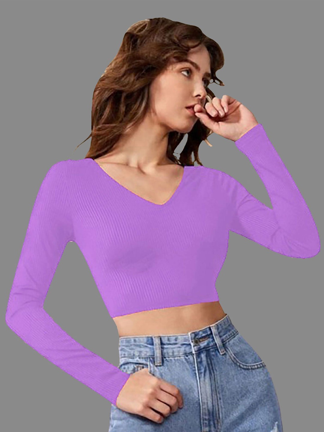 

Dream Beauty Fashion Crop Top, Lavender