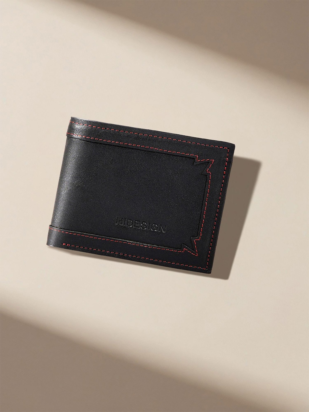 

Hidesign Men Leather Two Fold Wallet, Black