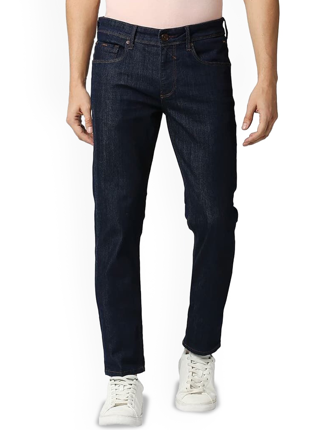 

Basics Men Jean Slim Fit Low-Rise Jeans, Navy blue