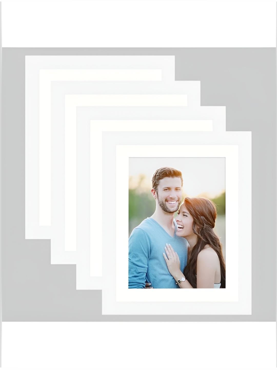 

Art Street White 2 to 4 Pieces Wood Wall Photo Frames