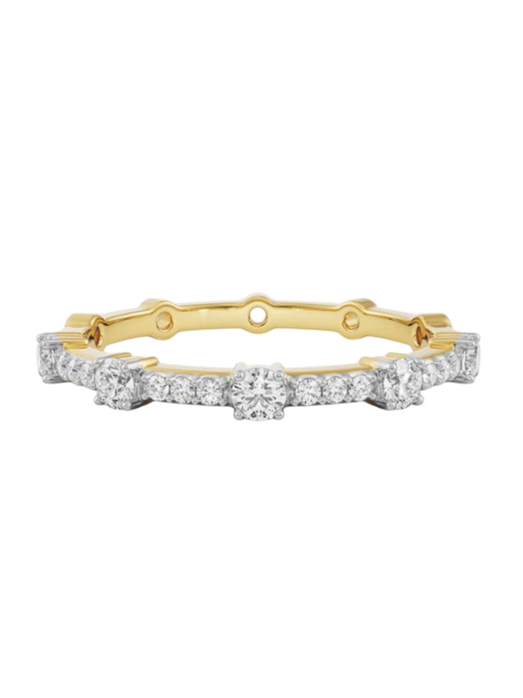 

Emori Smoky Sparkling Diamond Band, Yellow