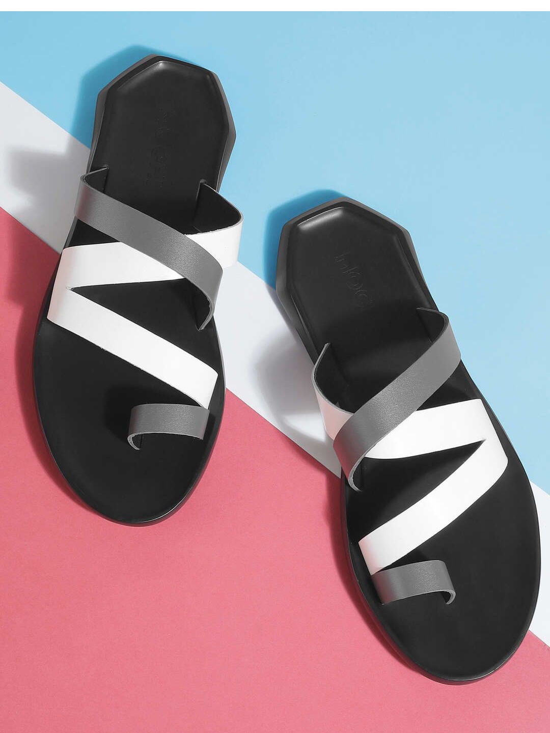 

Mochi Men Leather Comfort Sandals, White