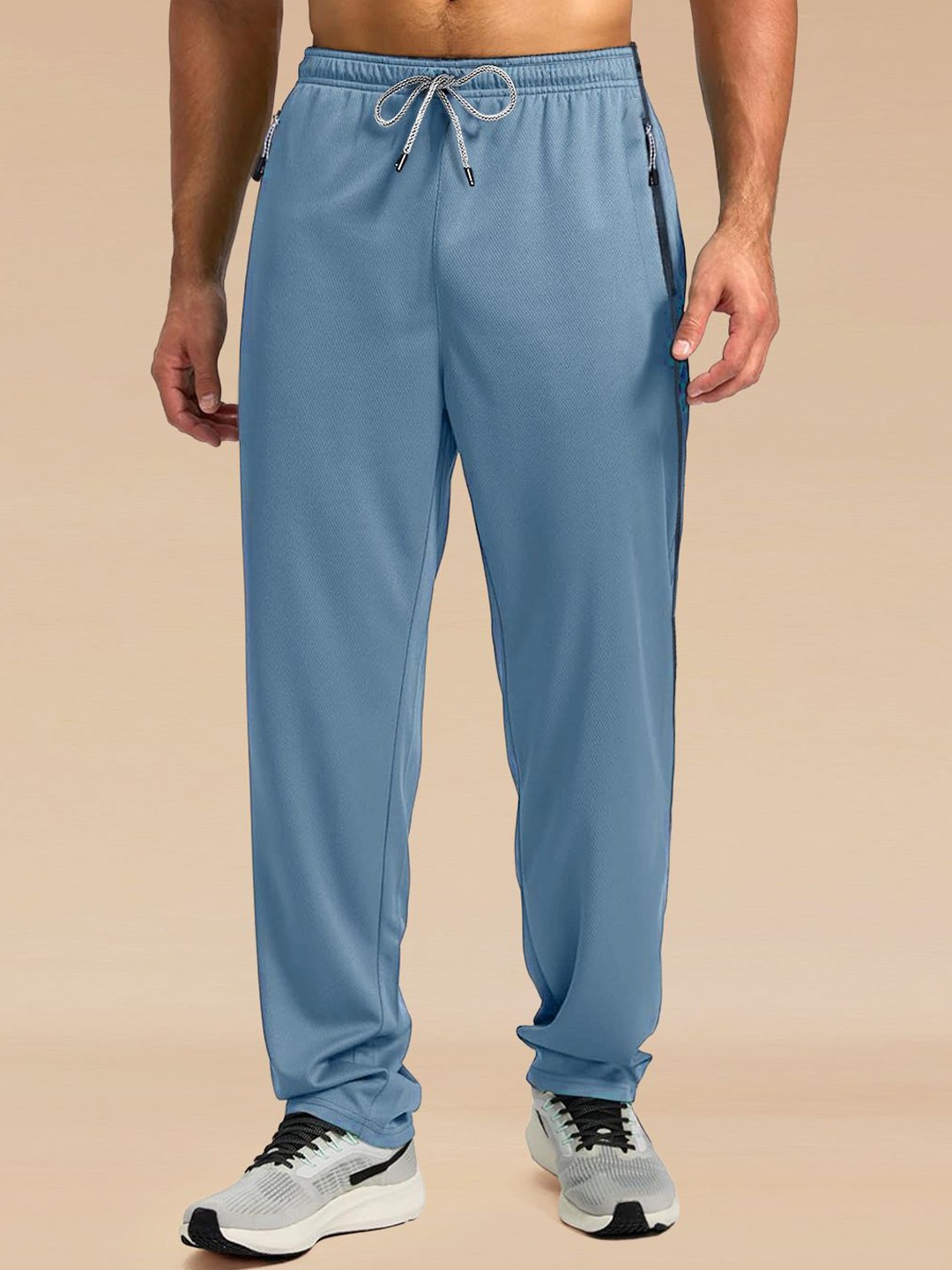 

Moda Rapido Men Mid-Rise Track Pants, Blue