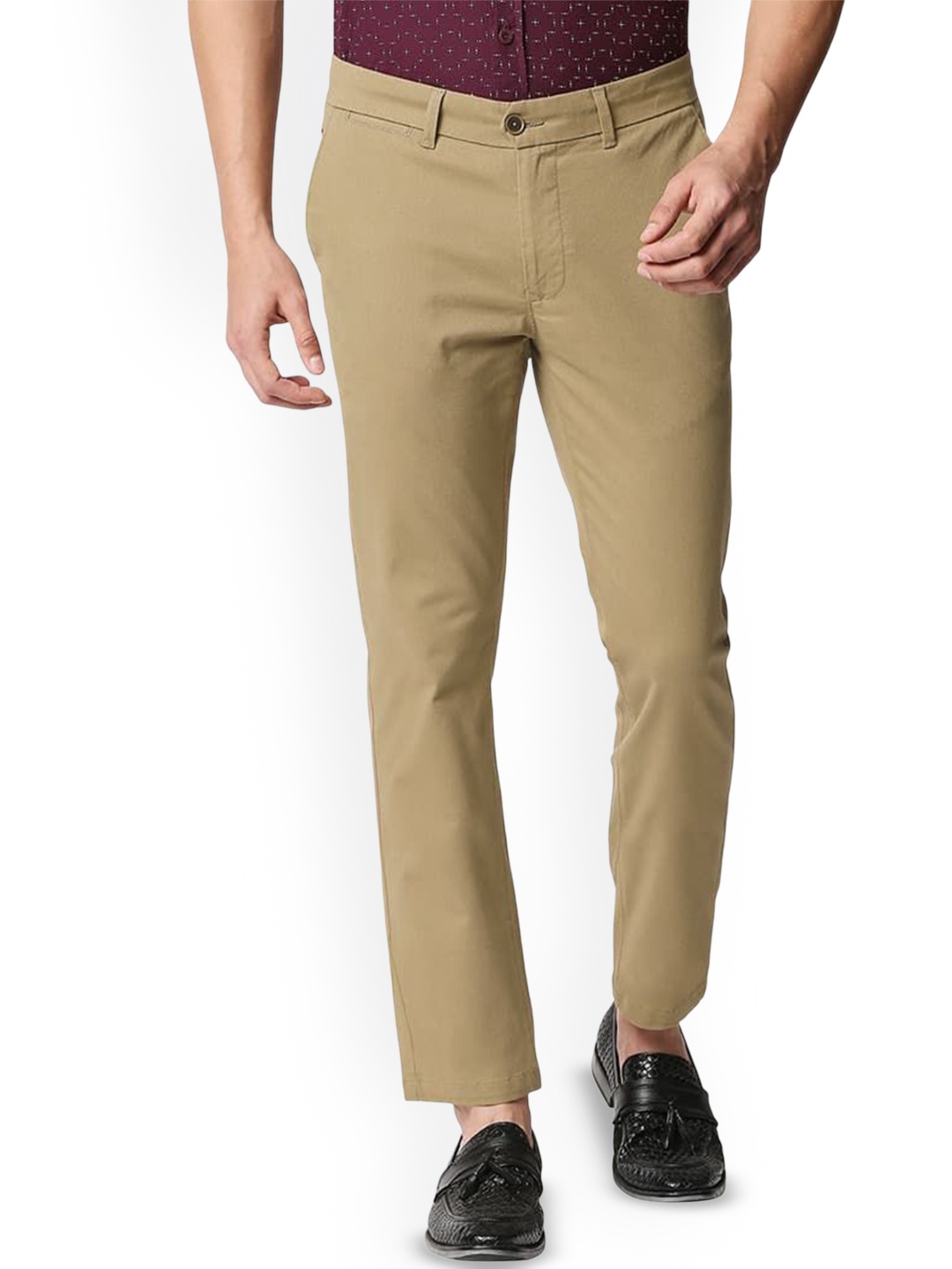 

Basics Men Comfort Trousers, Brown