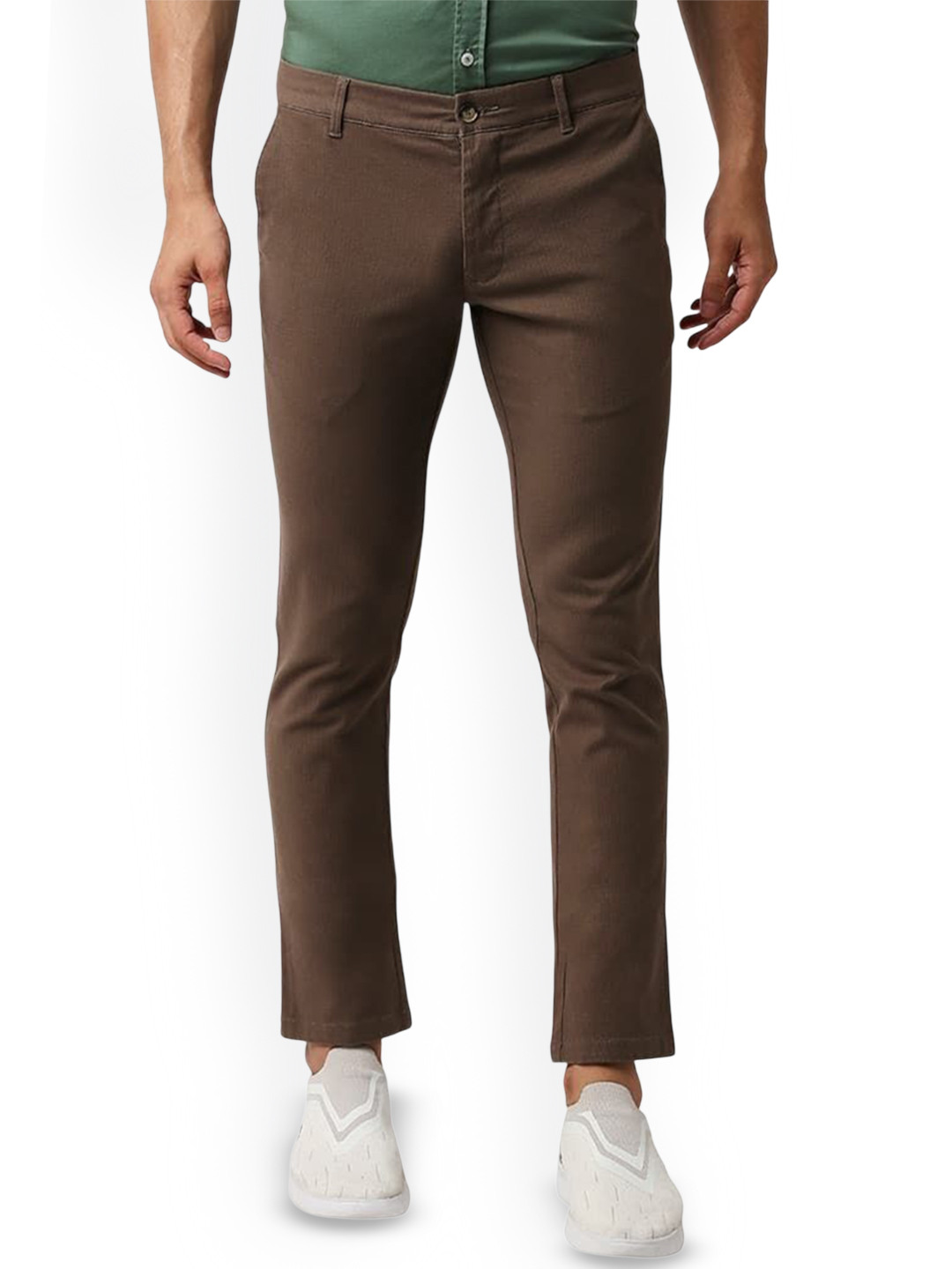 

Basics Men Comfort Trousers, Brown