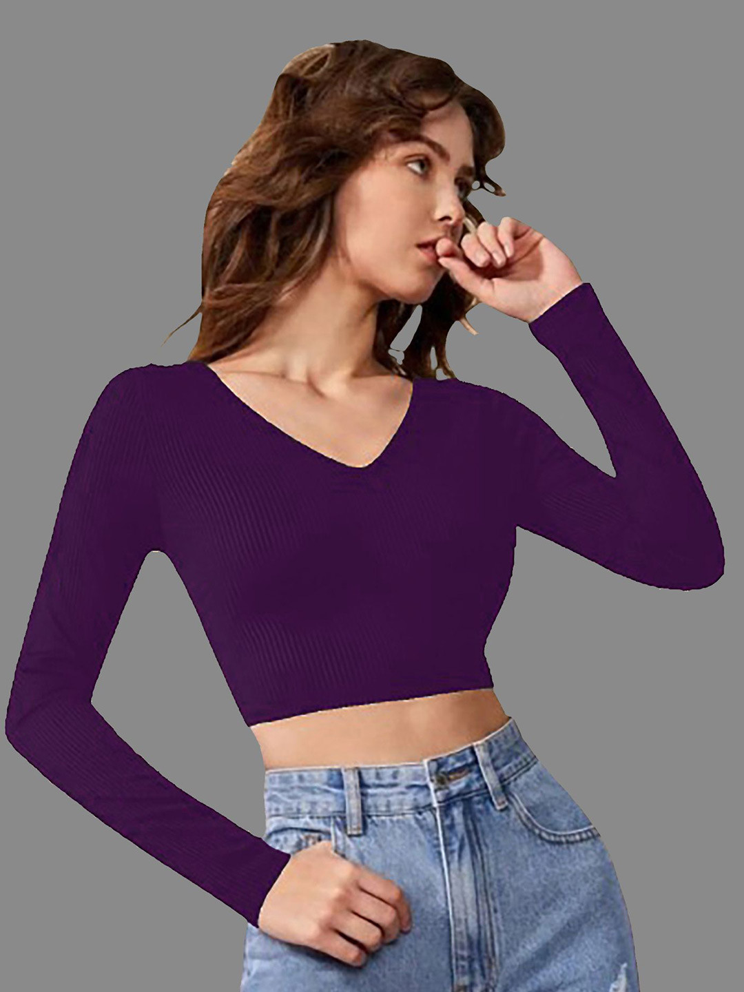 

Dream Beauty Fashion Crop Top, Purple