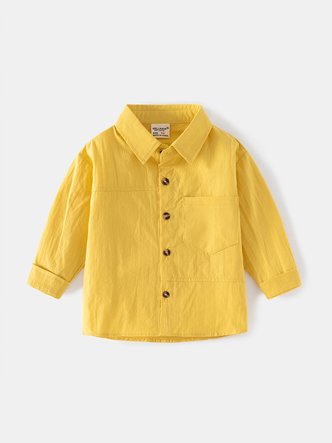 

LULU & SKY Boys Opaque Casual Shirt, Yellow