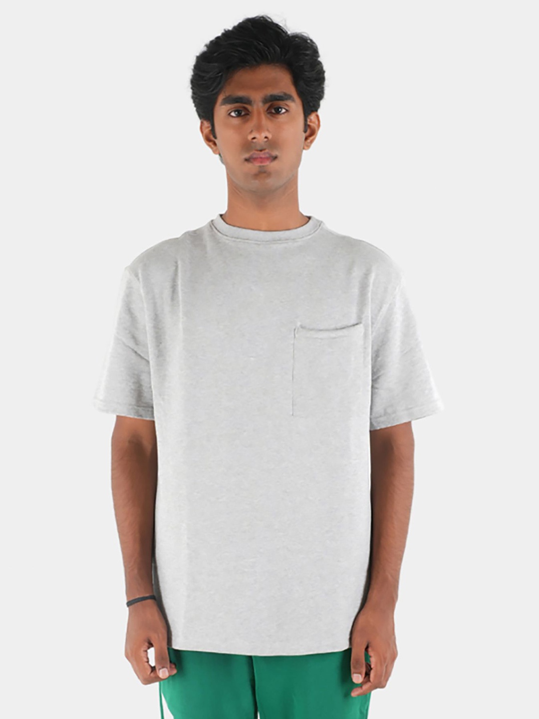 

AYCS Men Typography Printed Round Neck Cotton Relaxed Fit T-shirt, Grey