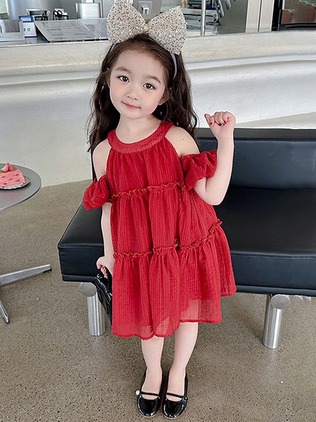 

LULU & SKY Girls A-Line Dress, Red