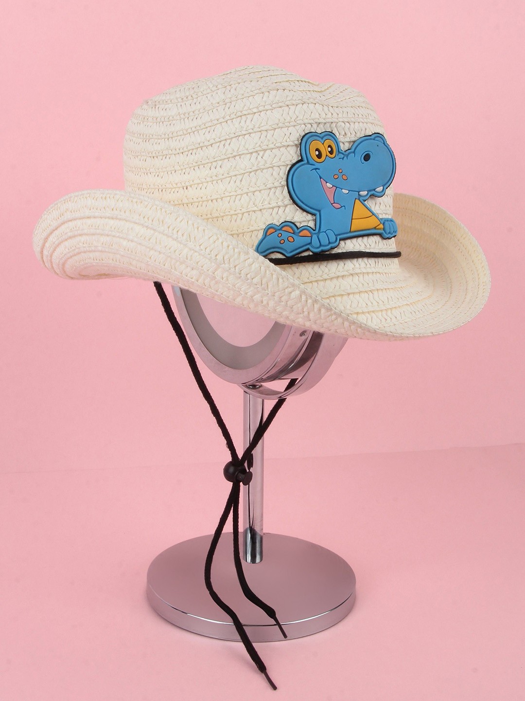 

Adorazone Boys Beige Self Design Fedora Hat